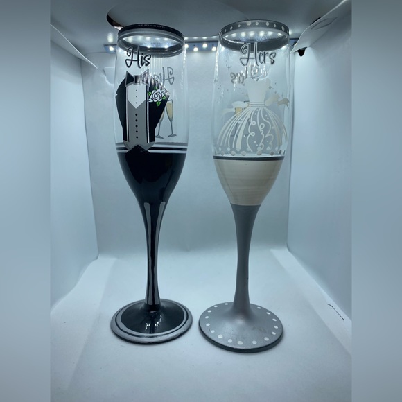 Other - His & Hers Champagne Flutes 🥂